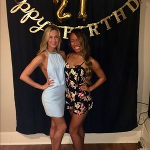 Floral Button Up Smocked Romper